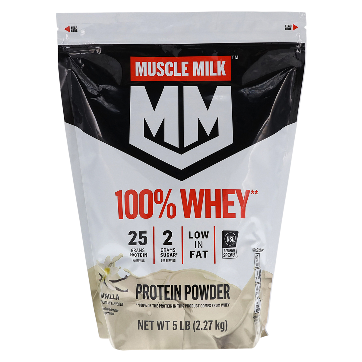 Muscle Milk Protein Drink Whey Protein Vanilla 5lb Bag 4/Ca